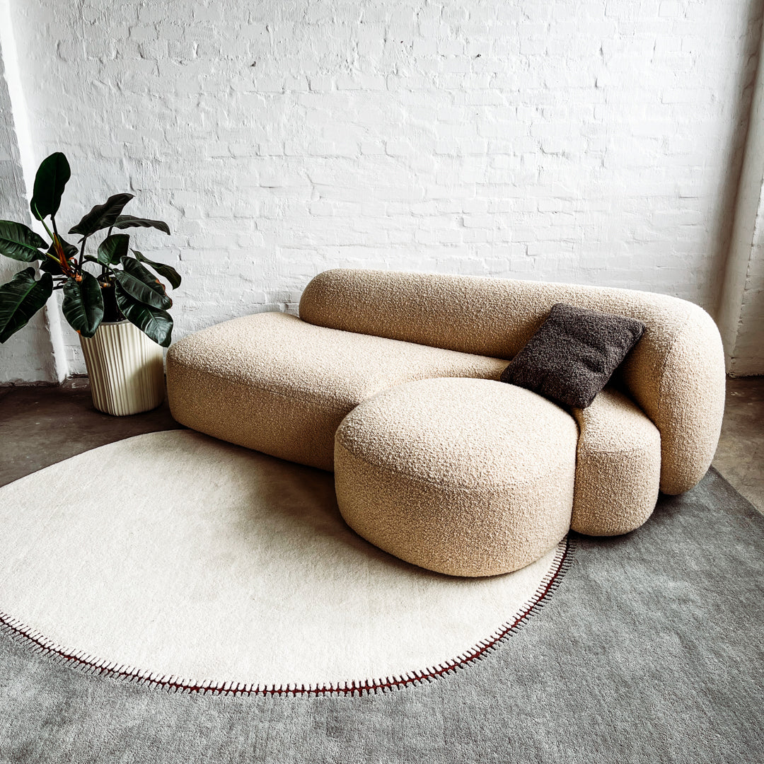 Kartell - Sofa AALAND - Bouclé Stoff cremé - Patricia Urquiola - NEU - Image 4