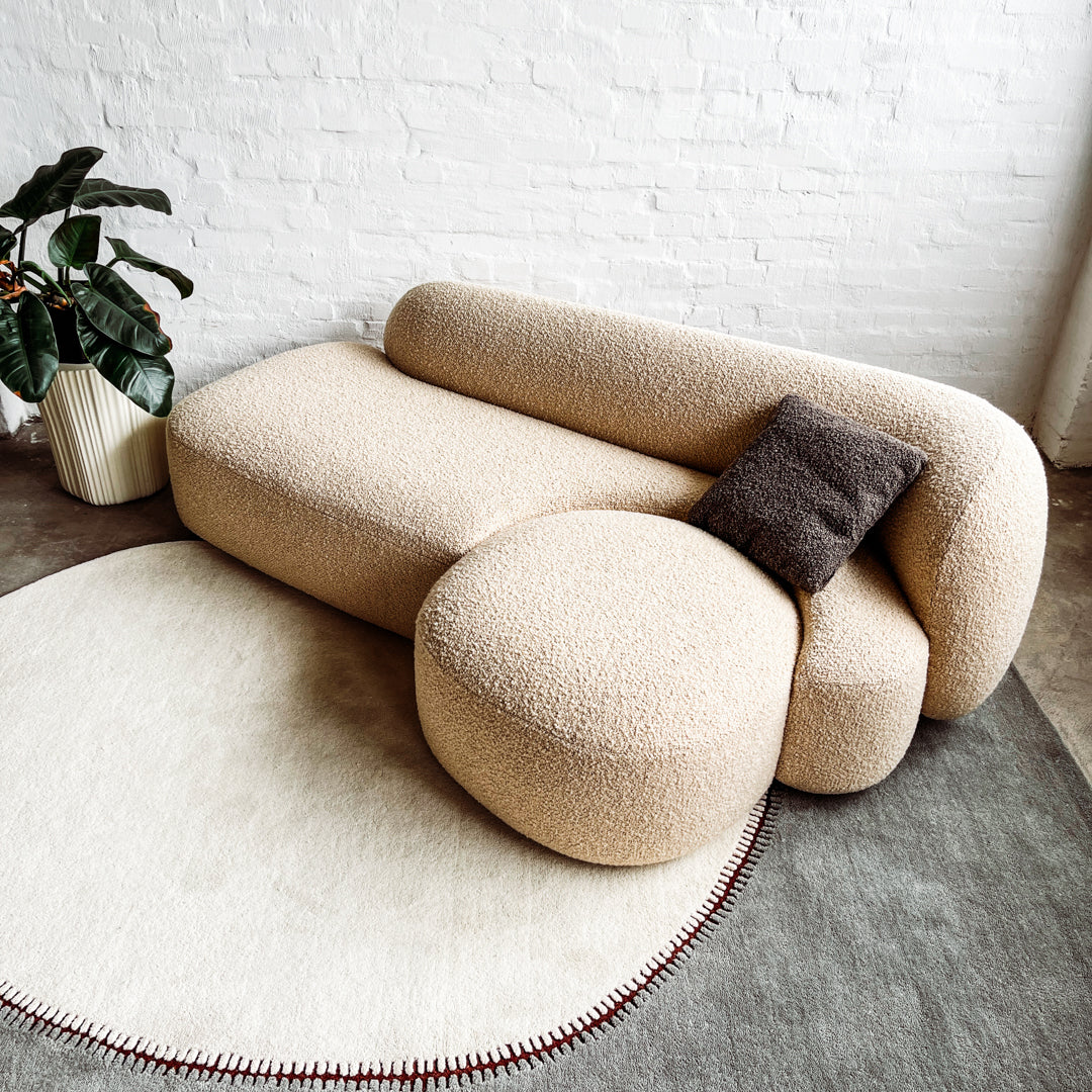 Kartell - Sofa AALAND - Bouclé Stoff cremé - Patricia Urquiola - NEU - Image 5