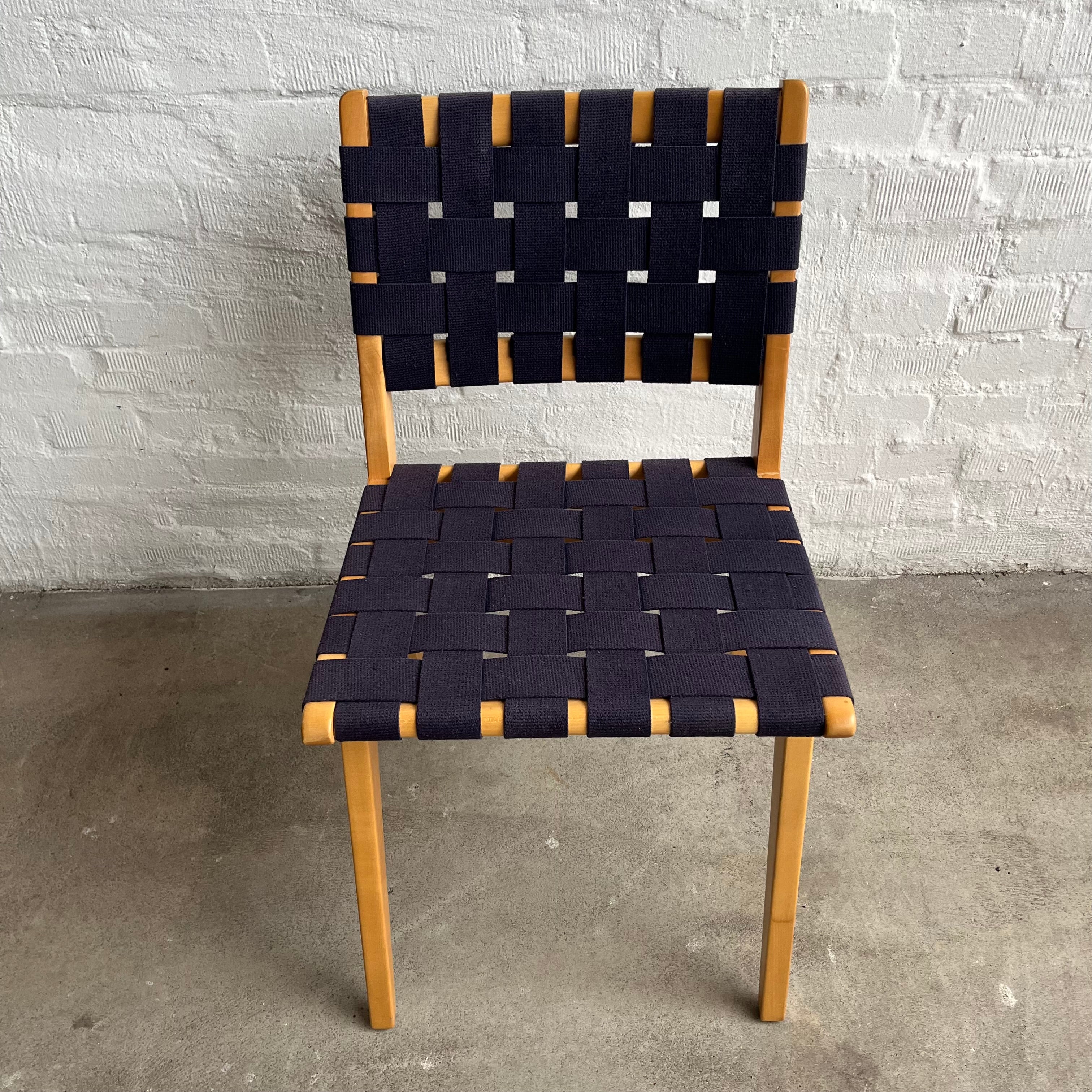 Knoll International - Risom 666 - Stuhl - dunkelblau - Jens Risom - gebrauchter TOP Zustand - Image 4